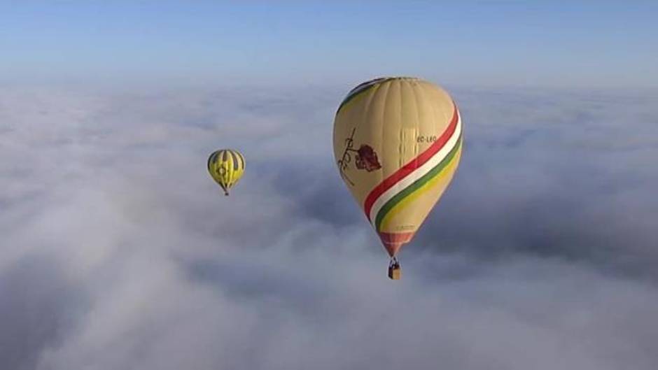 Competición de globos aerostáticos en Bocairent, Valencia