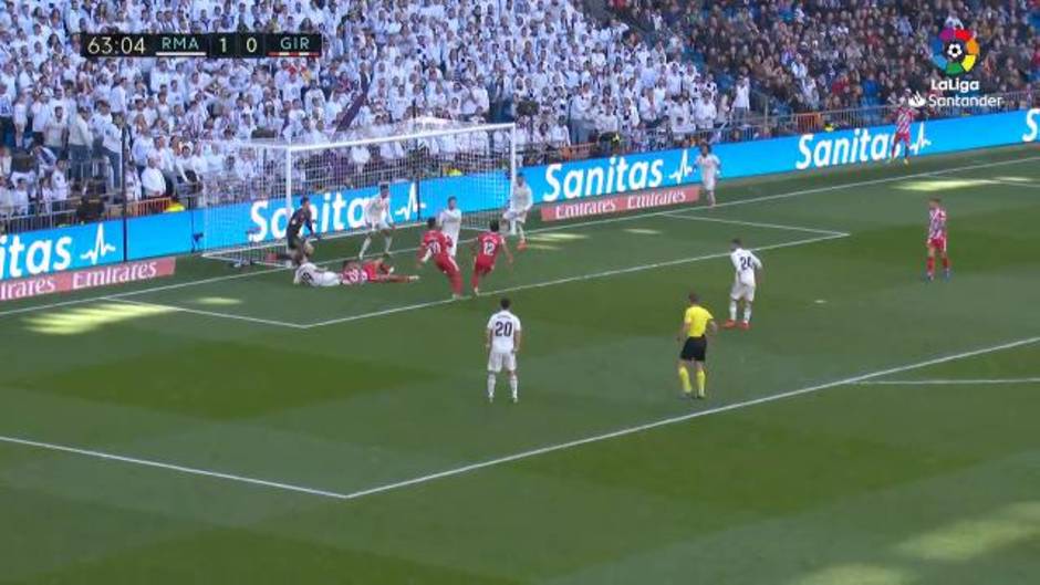 Las jugadas que le costaron la expulsión a Ramos en el Madrid 1-2 Girona