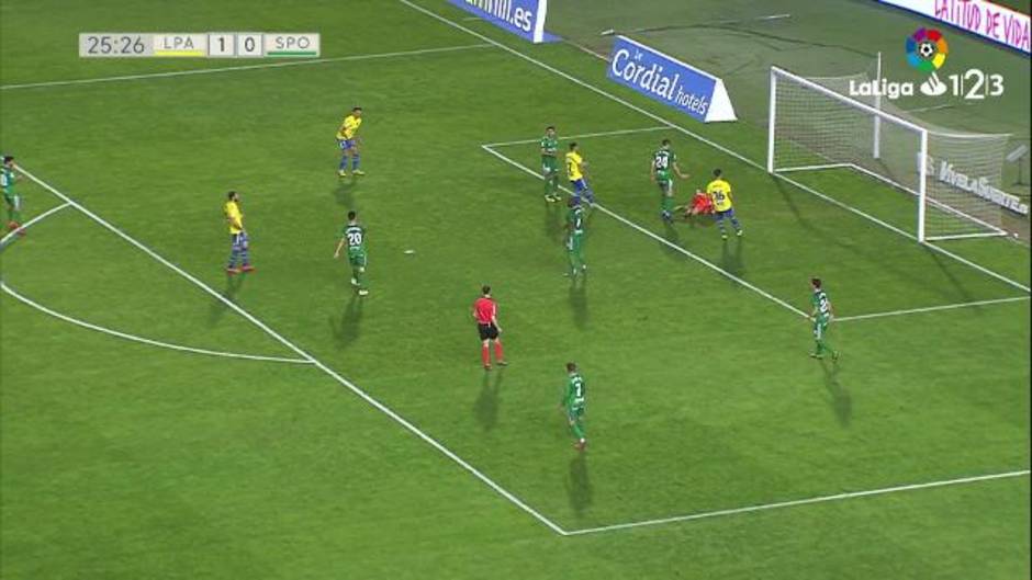 LaLiga123 (J26): Resumen y gol de Las Palmas 1-0 Sporting