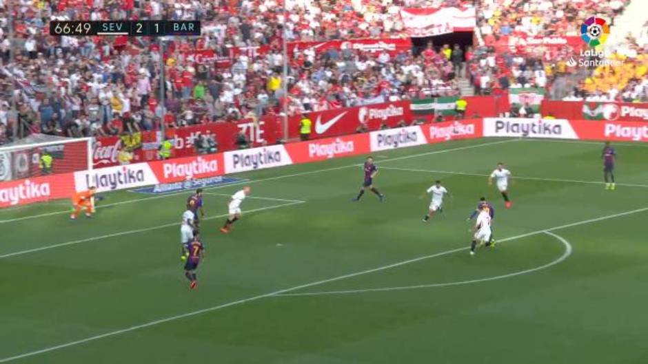 Gol de Messi (2-2) en el Sevilla 2-4 Barcelona