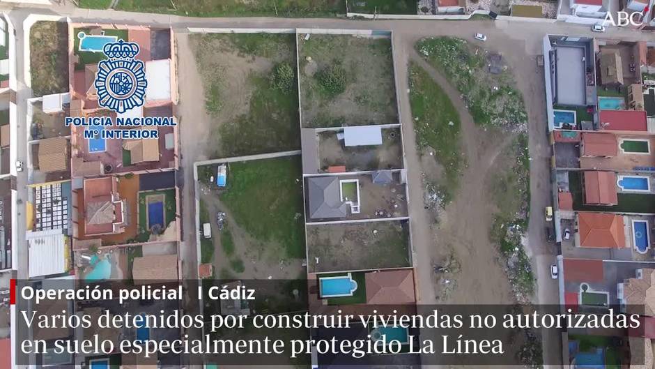 Varios detenidos por construir viviendas no autorizadas en suelo especialmente protegido La Línea de la Concepción