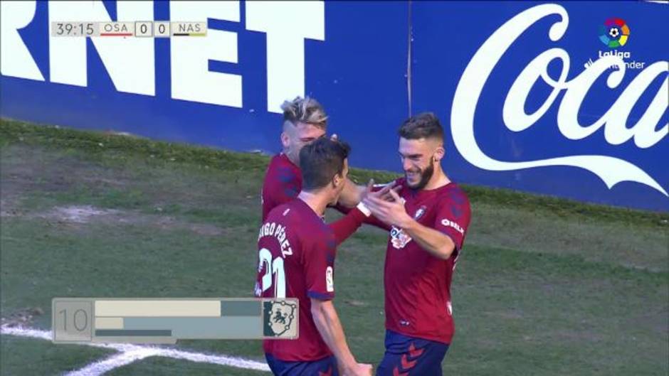 Gol de Roberto Torres (1-0) en el Osasuna 1-0 Nàstic