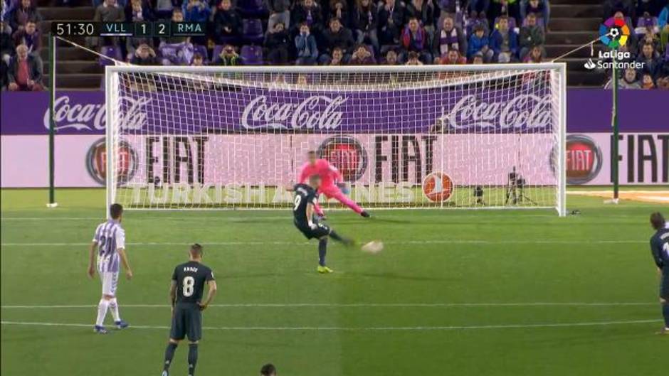 Gol de Benzema (1-2) en el Valladolid 1-4 Real Madrid