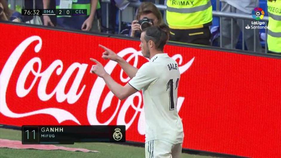 Gol de Bale (2-0) en el Real Madrid 2-0 Celta