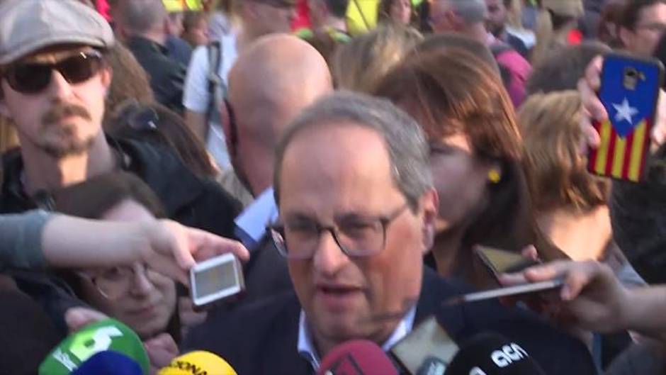 Torra pide a España que escuche "los gritos de la libertad"