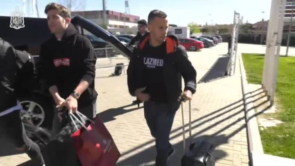 La selección española llega a la Ciudad del Fútbol