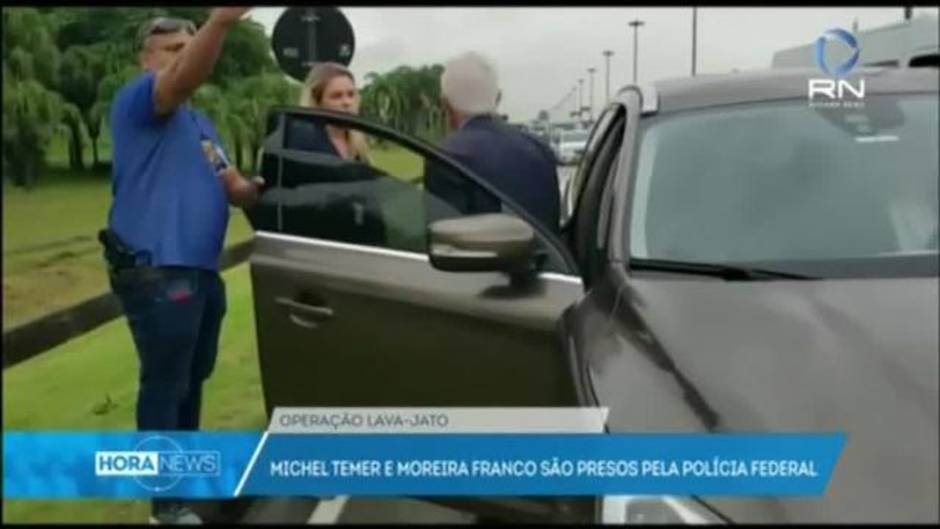 Imágenes del momento de la detención de Michel Temer por la Policía Federal brasileña