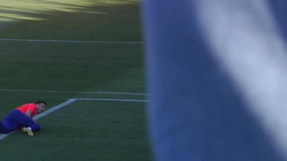 El Atlético de Madrid entrena sin sus internacionales