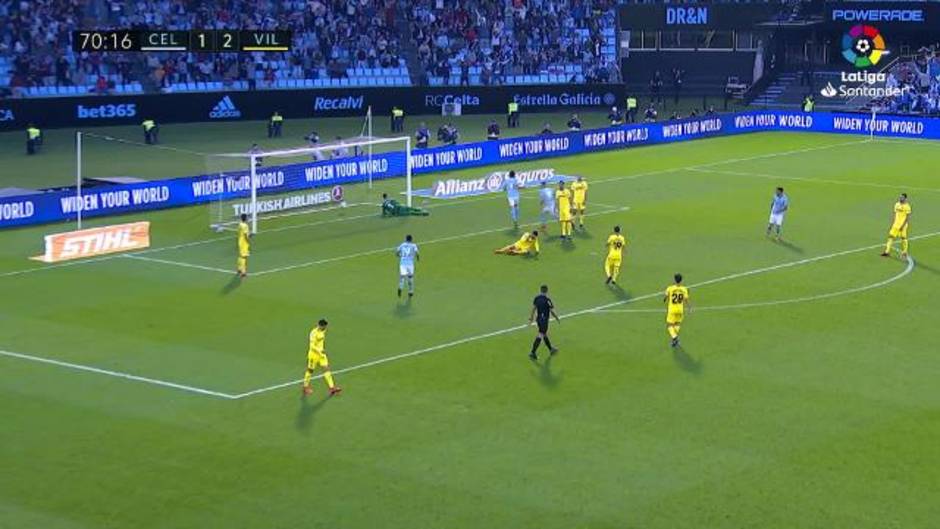 Gol de Maxi Gómez (2-2) en el Celta 3-2 Villarreal