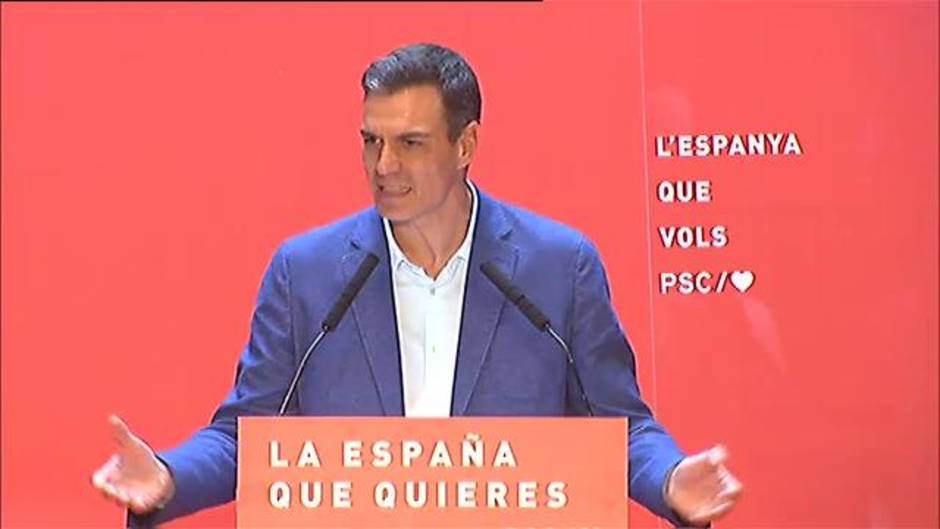 Sánchez pide a las derechas y a los independentistas "que dejen de mentir" sobre Cataluña