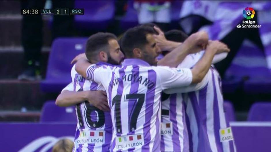 LaLiga (J29): Gol anulado al Pucela en el partido Real Valladolid 1 - 1 Real Sociedad