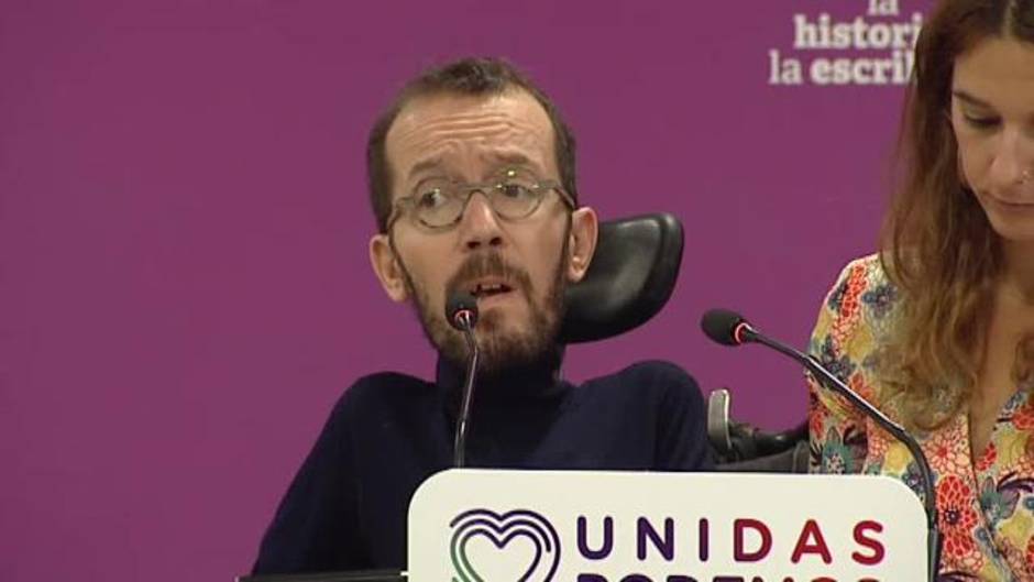 Echenique asegura que aún "quedan a preguntas abiertas" sobre la actuación de Pedro Sánchez en las llamadas "cloacas del Estado"