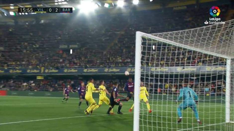 Gol de Malcom (0-2) en el Villarreal 4-4 Barcelona