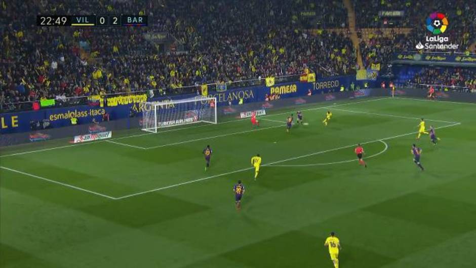 Gol de Chukwueze (1-2) en el Villarreal 4-4 Barcelona