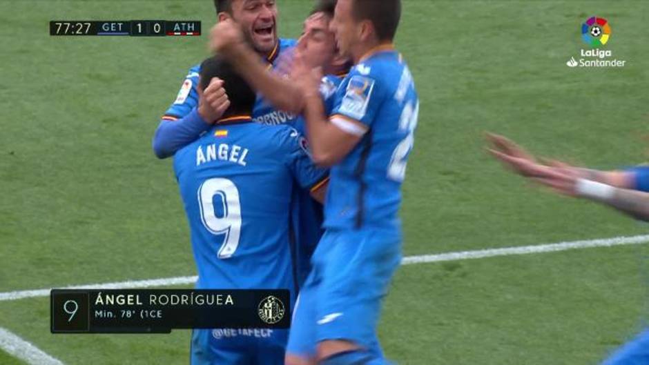 Gol de Ángel (1-0) en el Getafe-Athletic