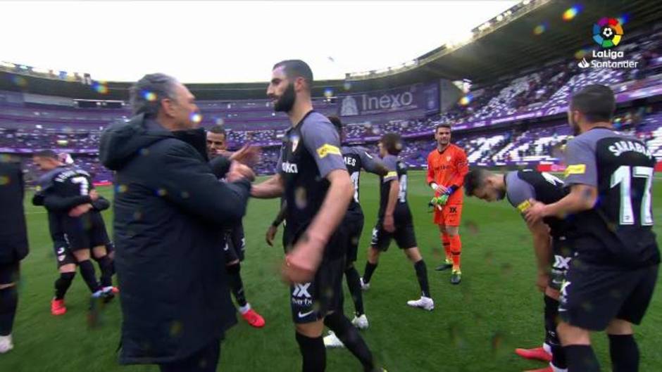 El Sevilla y su afición en el Real Valladolid 0- 2 Sevilla