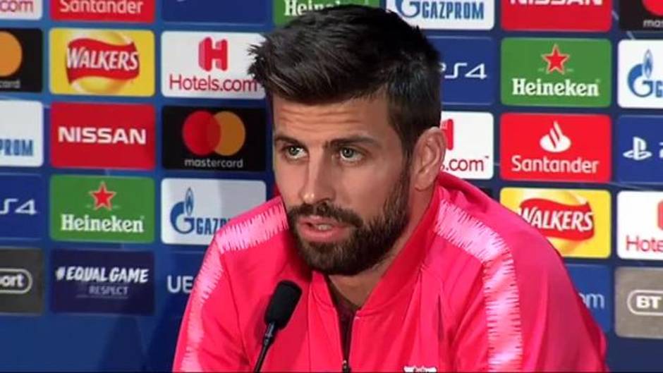 Piqué: "Tenemos mucha ilusión por poder levantar la Champions; presión sería si lleváramos 10 o 15 años sin ganarla"