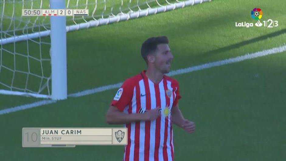 LaLiga 123 | El gol de Juan Carlos sentencia el partido UD Almería 3 - 0 Nástic