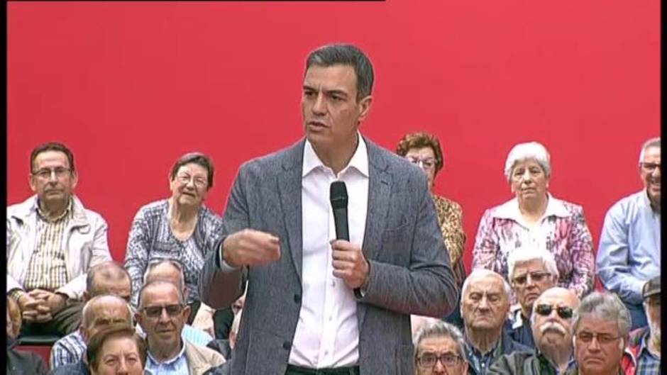 Sánchez: "El 28A los españoles van a quitar el cordón sanitario al PSOE que quiere poner la derecha"