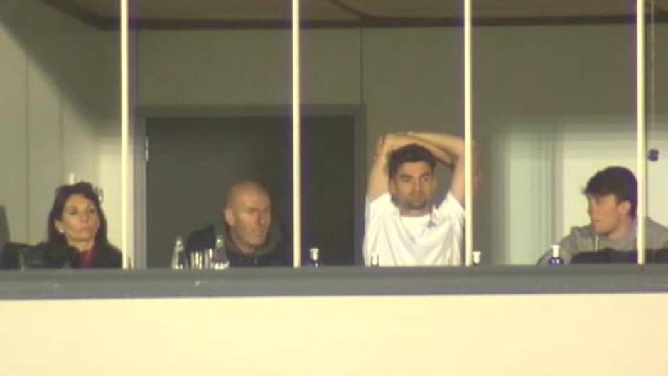 Zidane, testigo de la victoria del Castilla ante el Fabril