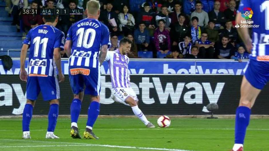 LaLiga Santander (J33), gol de Joaquín en el Alavés 2-2 Real Valladolid