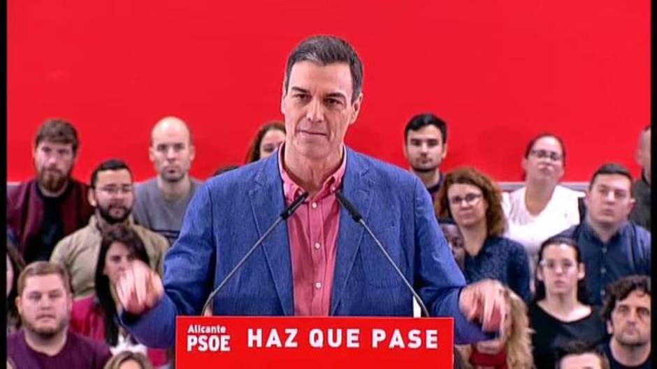 Pedro Sánchez: "Para vencer al bloque de la involución la única opción es el PSOE"