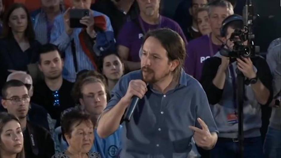 Iglesias pide el voto para que PSOE no pacte con Cs