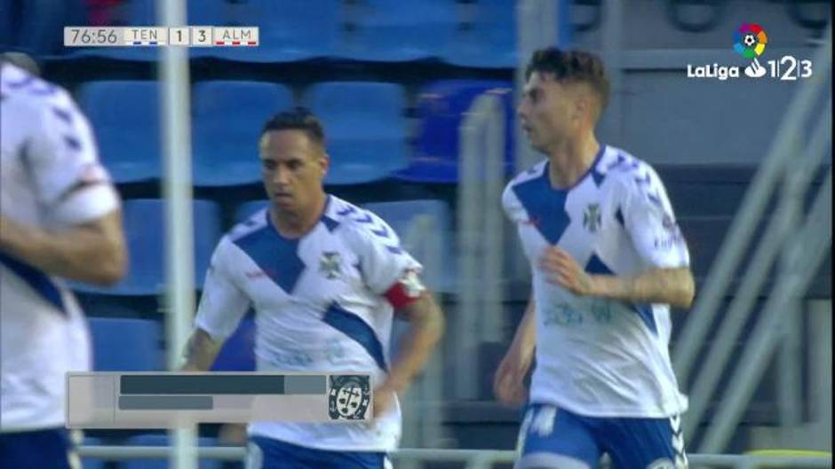 Gol de Naranjo (1-3) en el Tenerife 1-3 Almería