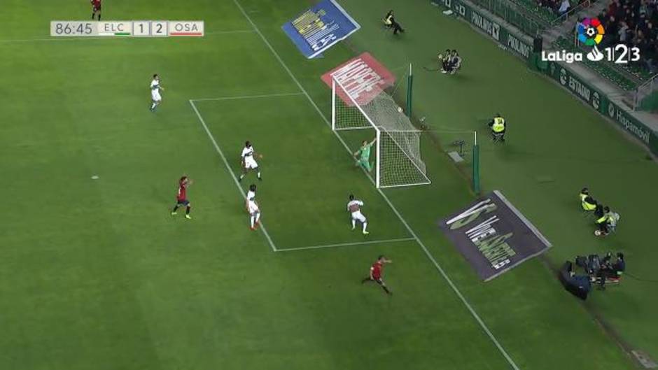 Gol de Roberto Torres (1-2) en el Elche 1-2 Osasuna