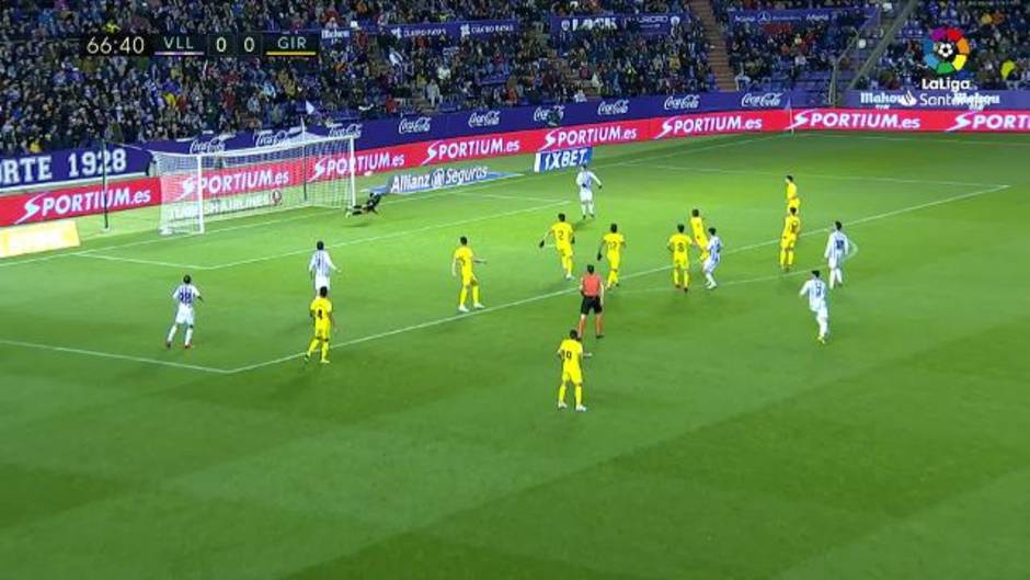 LaLiga Santander (J34) Gol de Míchel en el Real Valladolid 1-0 Girona