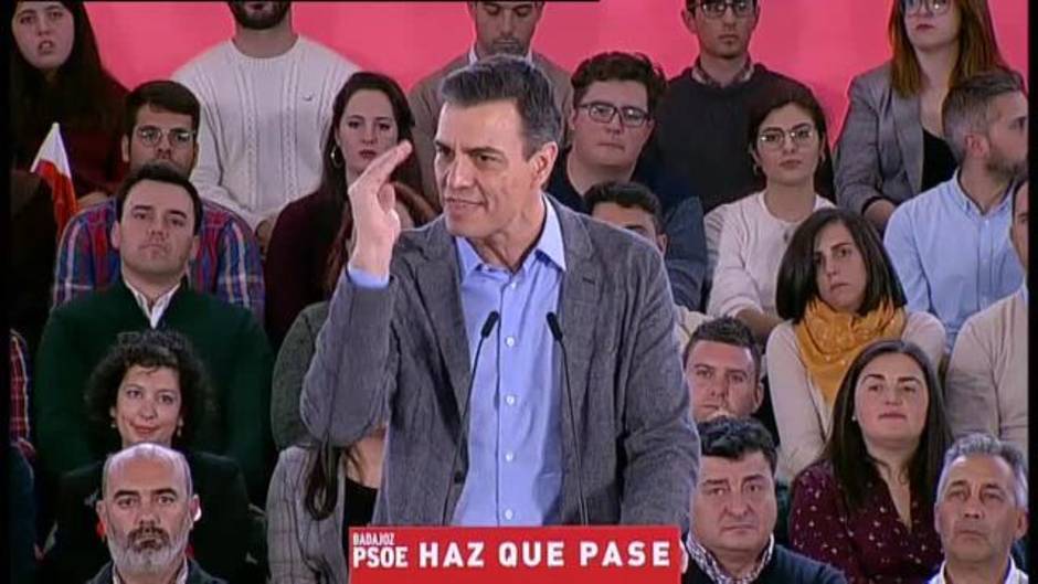 Sánchez: "El PSOE es el único partido que puede evitar la suma de las derechas"