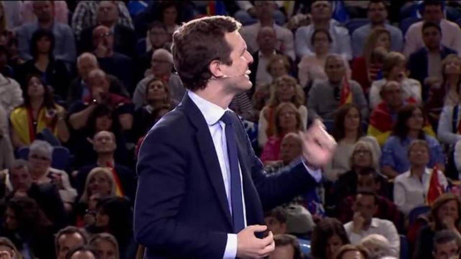 Casado apela a los votantes de Vox en el cierre de campaña