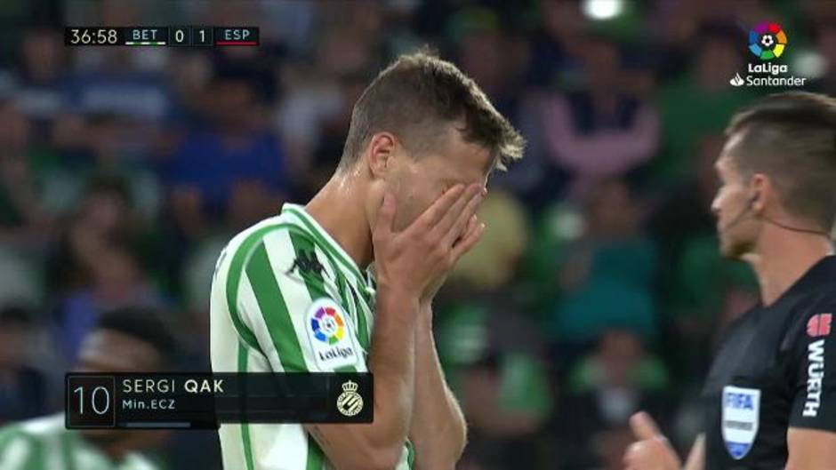 El gol de Sergi Darder (0-1) en el Betis 1-1 Espanyol