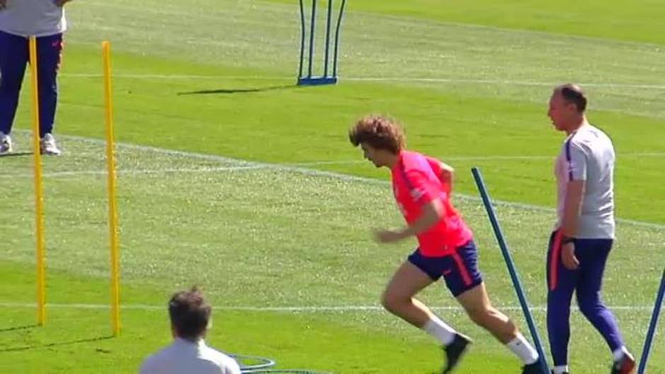 El Atlético de Madrid se entrena sin Savic, Vitolo y Oblack