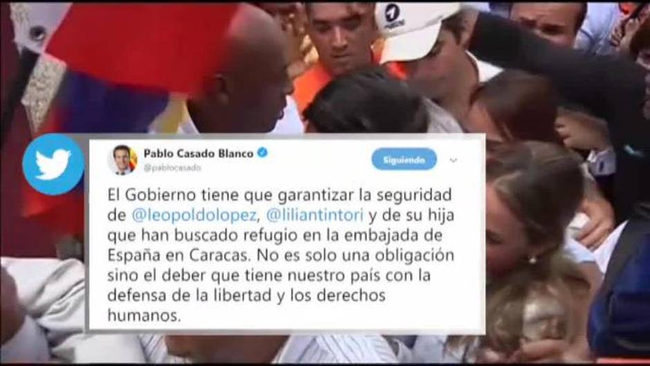 Leopoldo López se refugia en la Embajada de España en Caracas