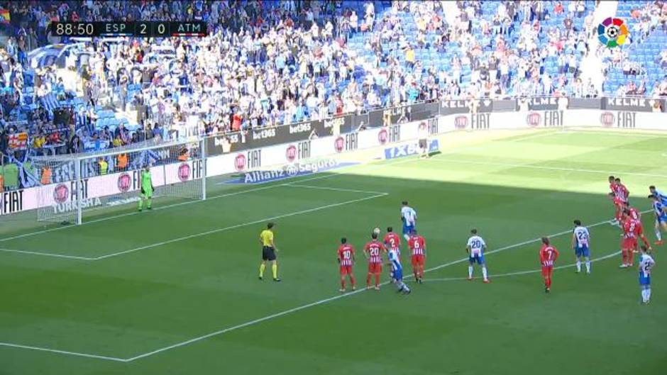 Gol de Borja Iglesias (3-0) en el Espanyol 3-0 Atlético de Madrid