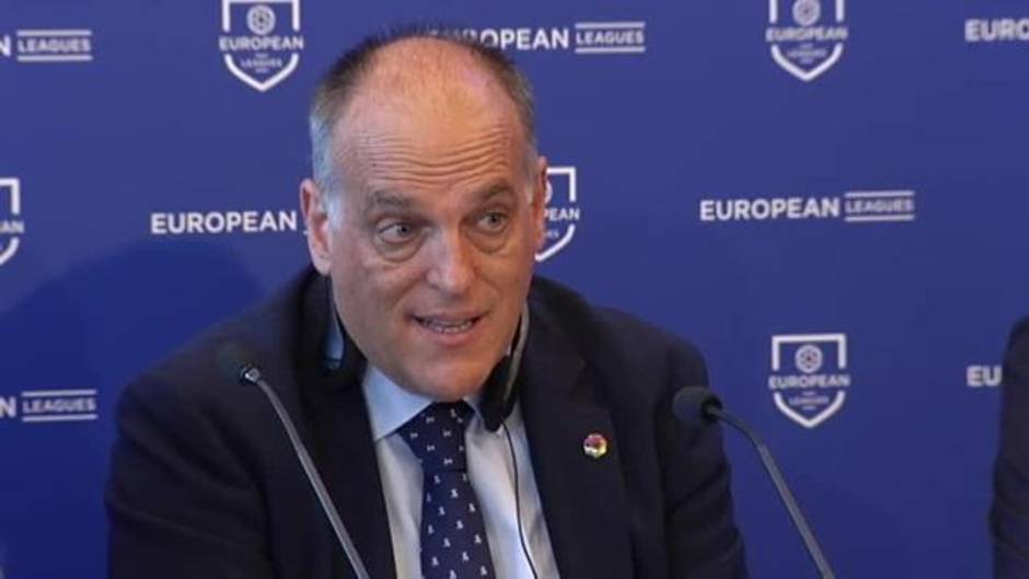 Tebas: "Hay que parar la reforma de las competiciones europeas"