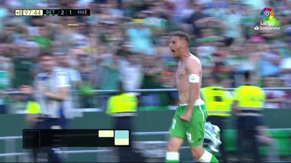 El golazo de Joaquín (2-1) en el Betis 2-1 Huesca