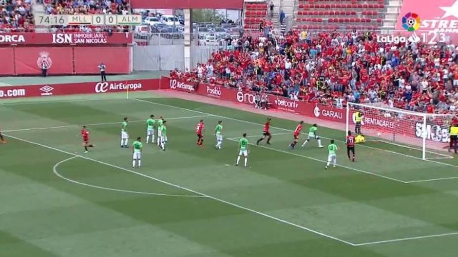 Gol de Salva Sevilla (1-0) en el Mallorca 1-0 Almería