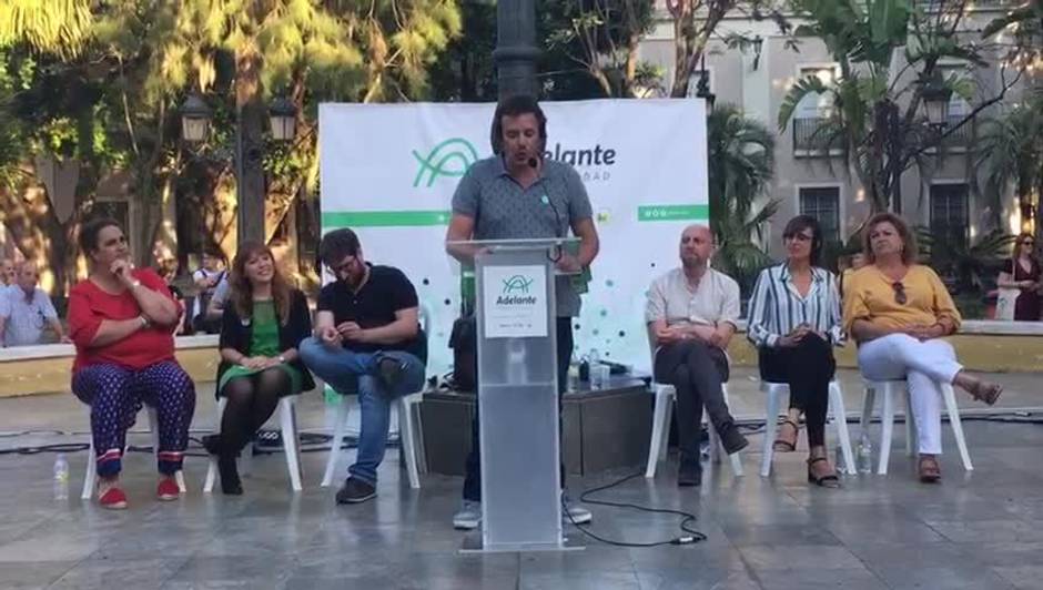 Mitin de Kichi en Cádiz. Elecciones Municipales Cádiz 2019