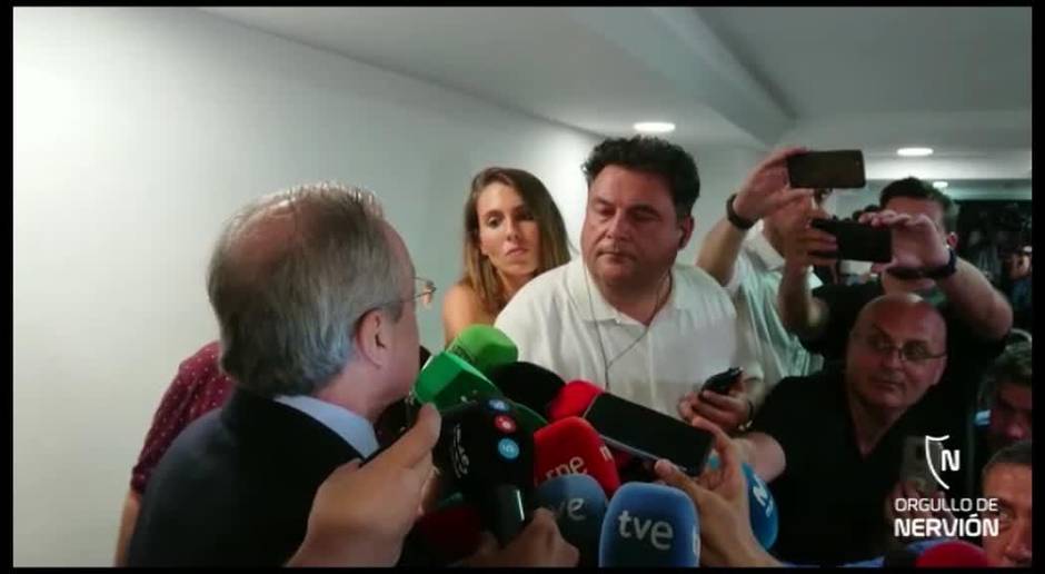 Florentino Pérez habla sobre José Antonio Reyes en la capilla ardiente por el futbolista