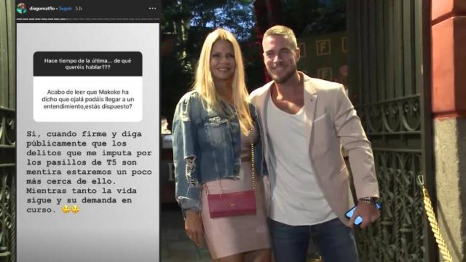 Diego Matamoros se niega a firmar la paz con Makoke