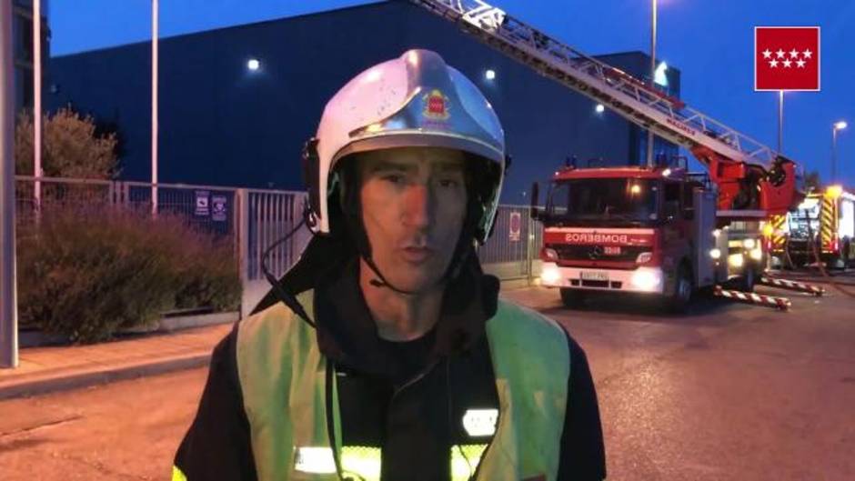 Bomberos CM explican la carga de fuego en el incendio de Alcalá