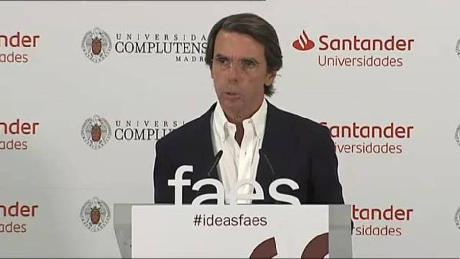 Aznar: "Los juegos tácticos tienen que tener un límite y no estamos para estas diversiones"