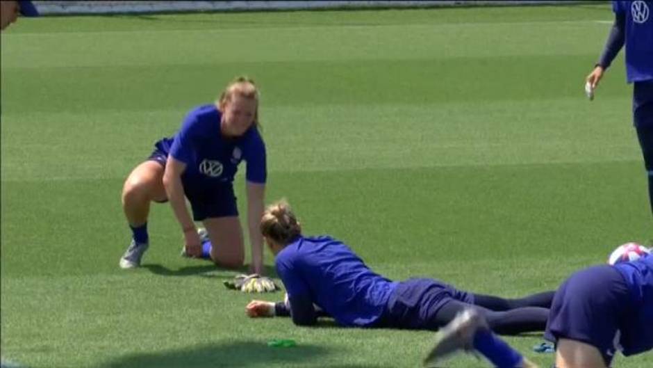 La selección estadounidense se prepara para la final de la Copa Mundial femenina