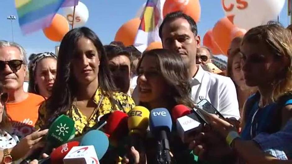 Arrimadas en el Orgullo: "No vamos a permitir que se nos excluya de una fiesta de libertad"