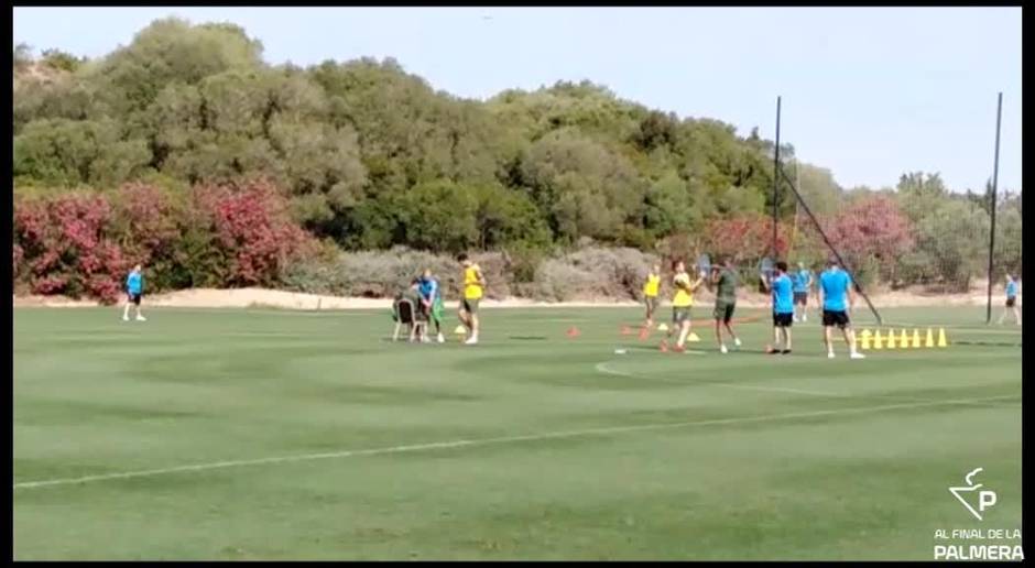 Primer entrenamiento de Rubi con el Betis