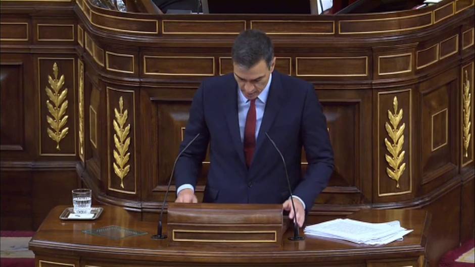 Sánchez a la bancada conservadora: "No les pido que apoyen este proyecto, lo que les exijo es que España avance"