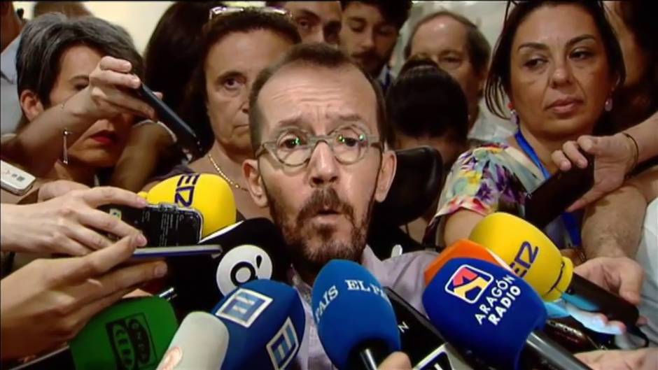 Echenique acusa al PSOE de manipular el documento interno de las negociaciones para filtrarlo a la prensa