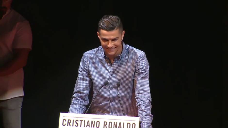 Cristiano Ronaldo agradece el premio Marca Leyenda